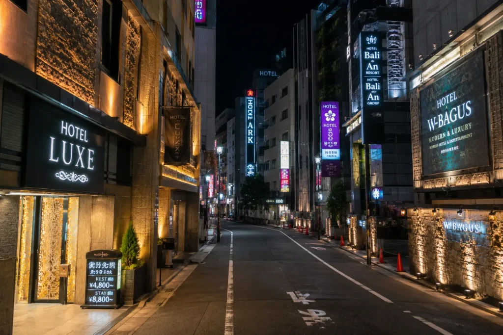 ラブホテル街